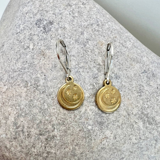 It's a crescent moon kind of night earrings