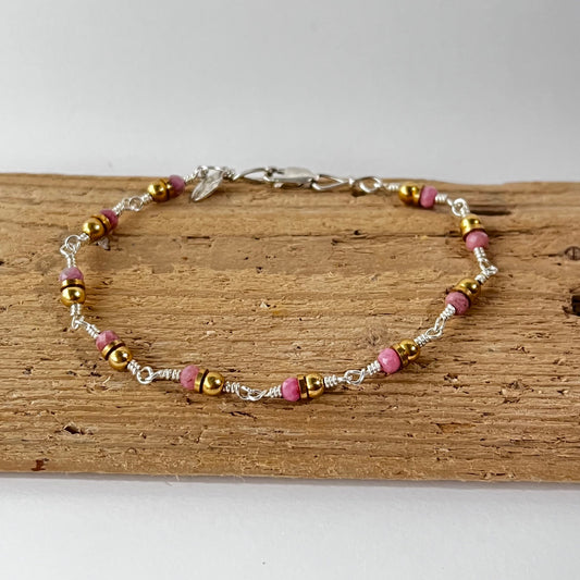 pink connections bracelet