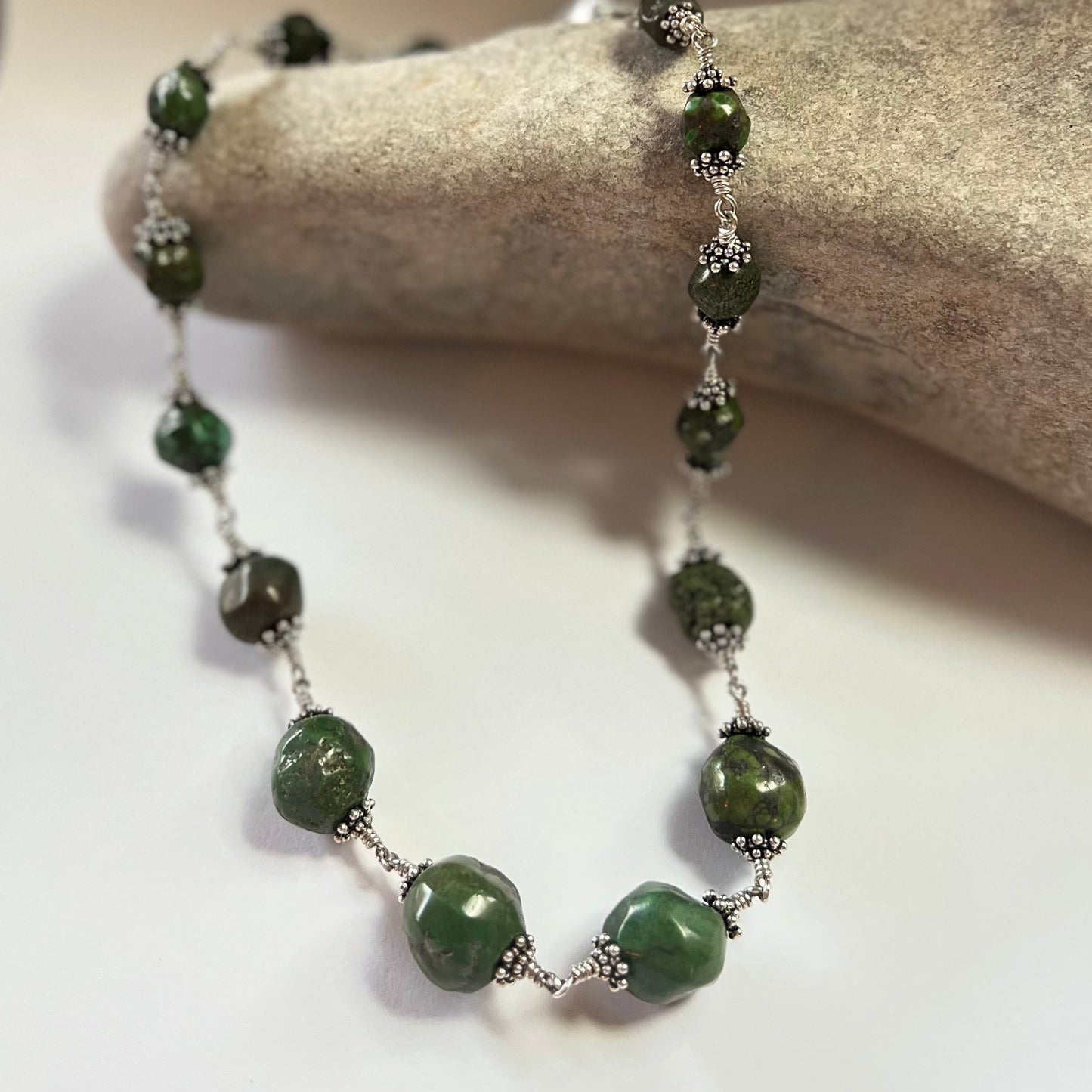 graduating turquoise necklace