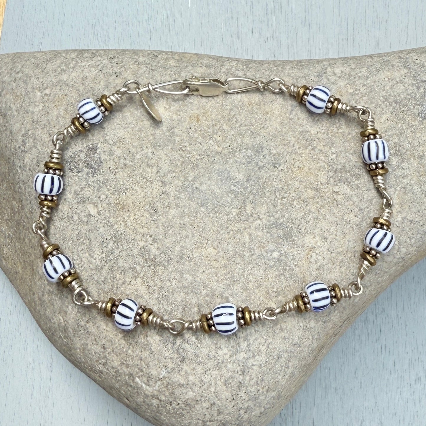 blue stripes bracelet