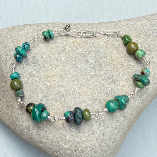 turquoise party bracelet