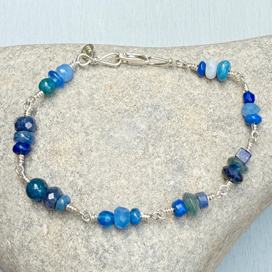 blue party bracelet