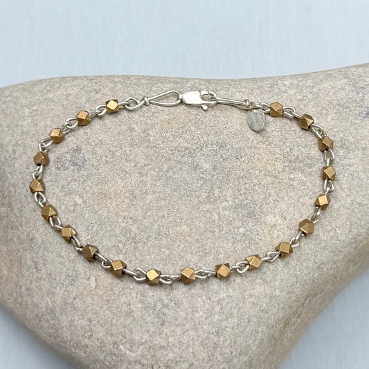 brass stacker bracelet