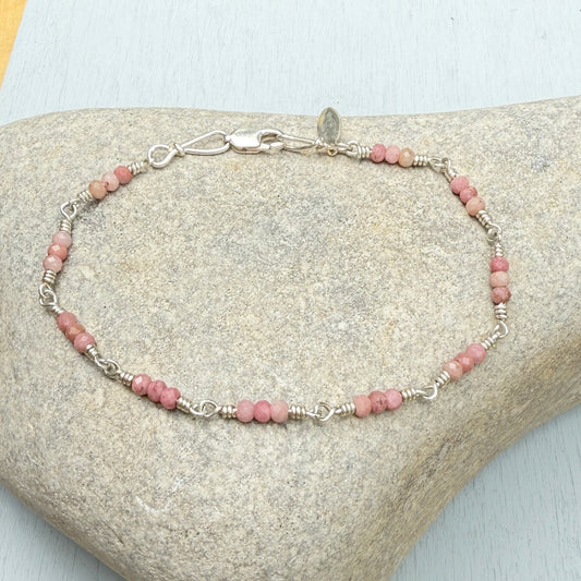 pink clusters bracelet