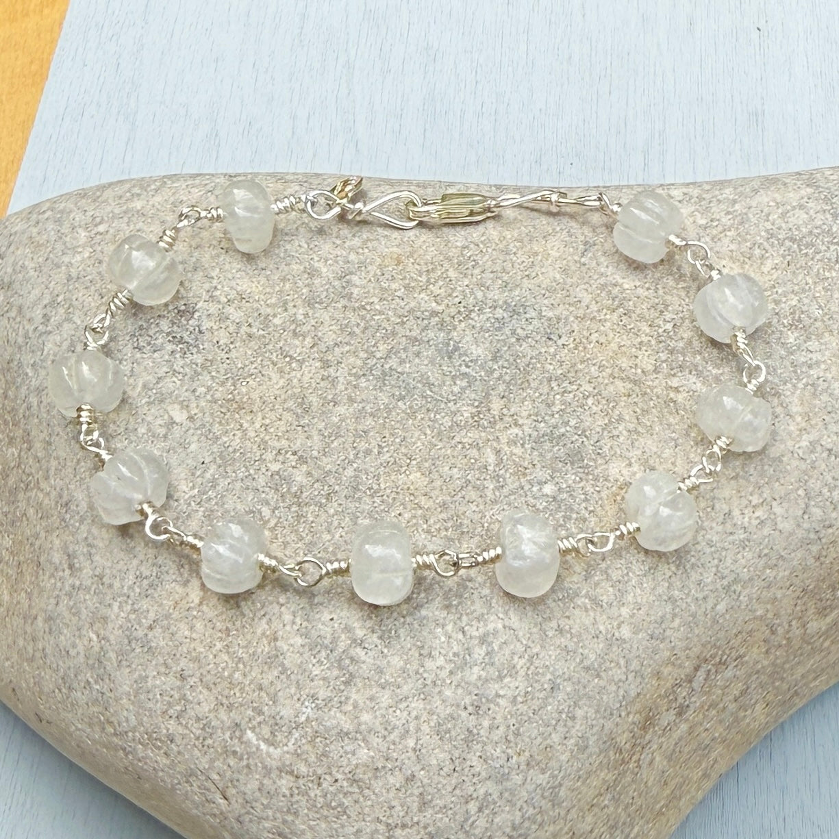 translucent pumpkin bracelet