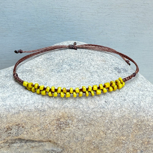 irregular yellow bracelet