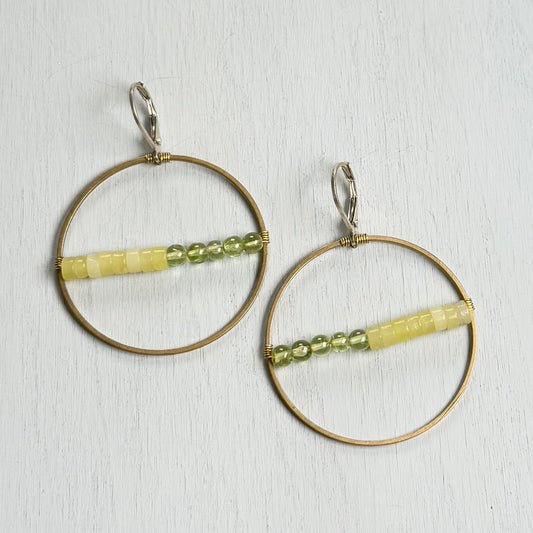 the grass is always greener earrings