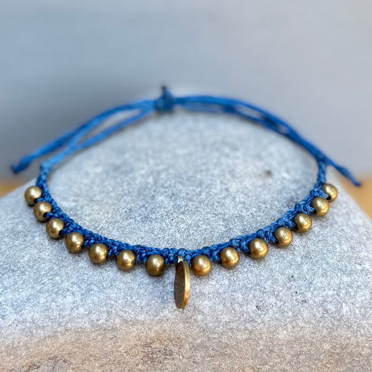 blue mandala talisman bracelet