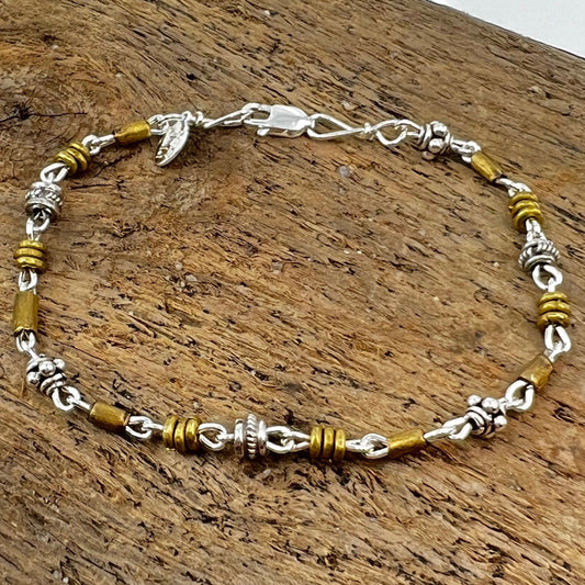 original mixed metal  bracelet