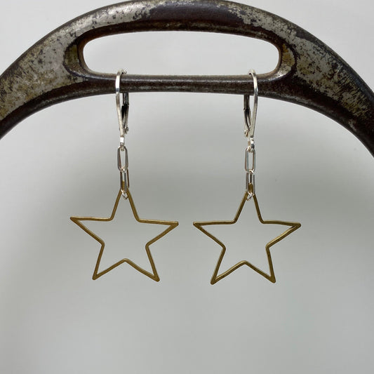 floating stars earrings