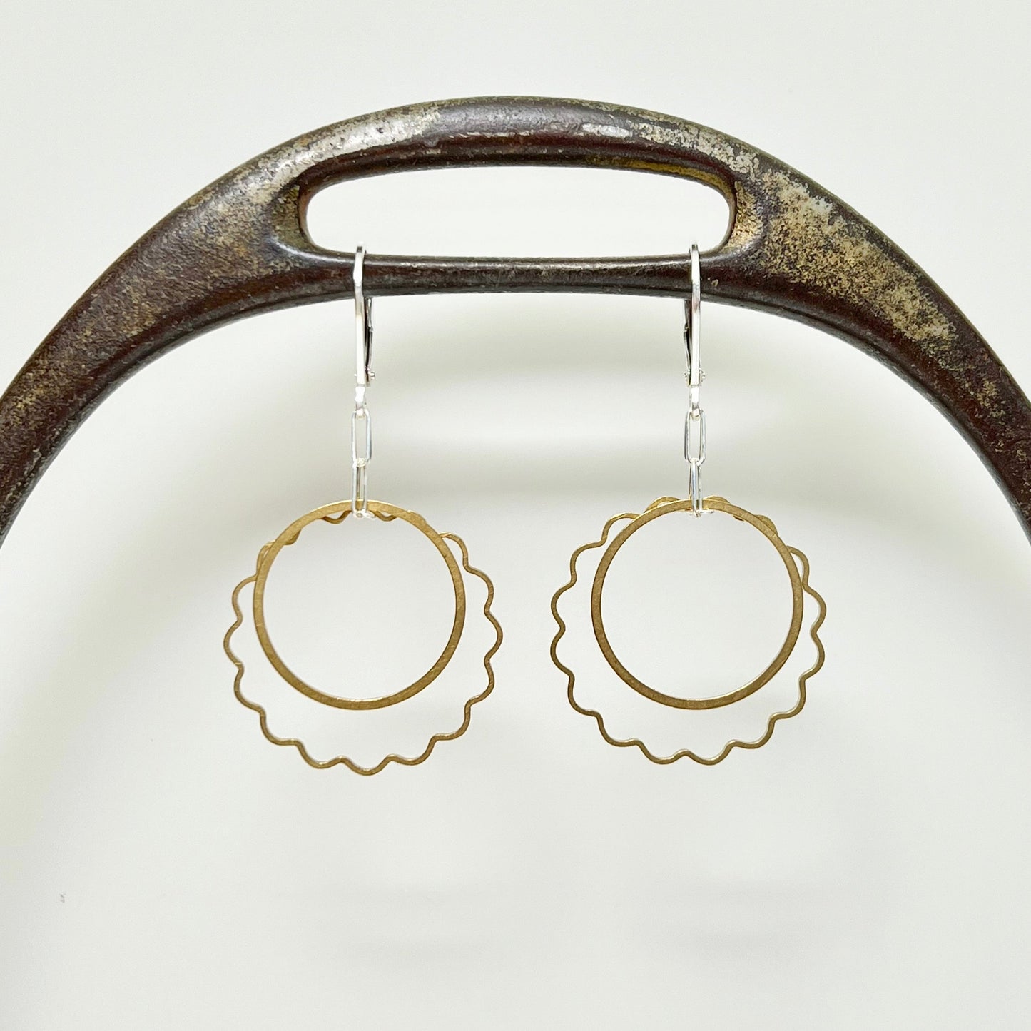 big flowers earrings