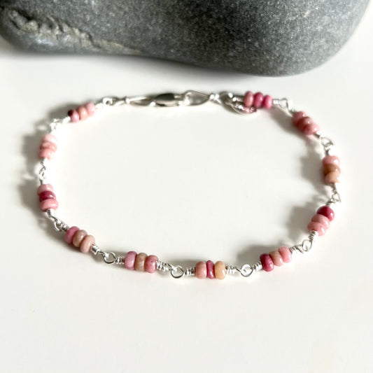 pink clusters bracelet