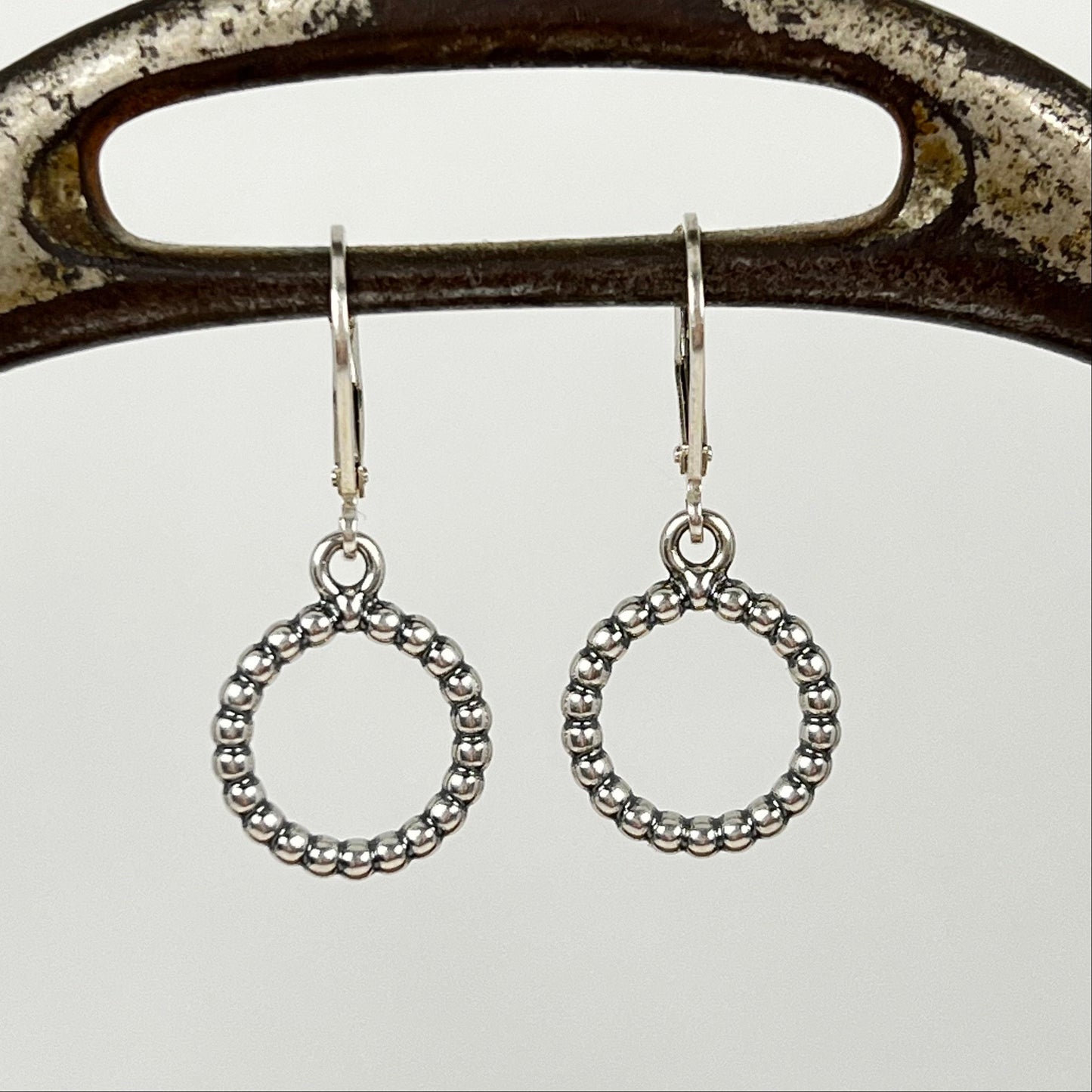 silver hoop earrings