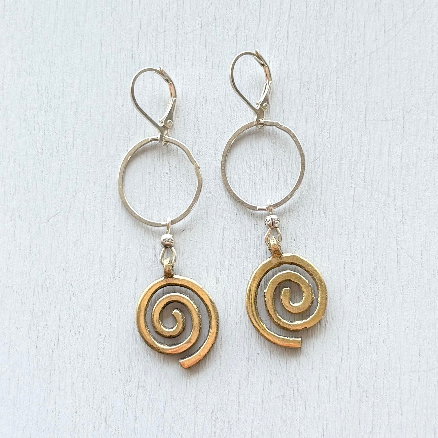 my how life spirals earrings