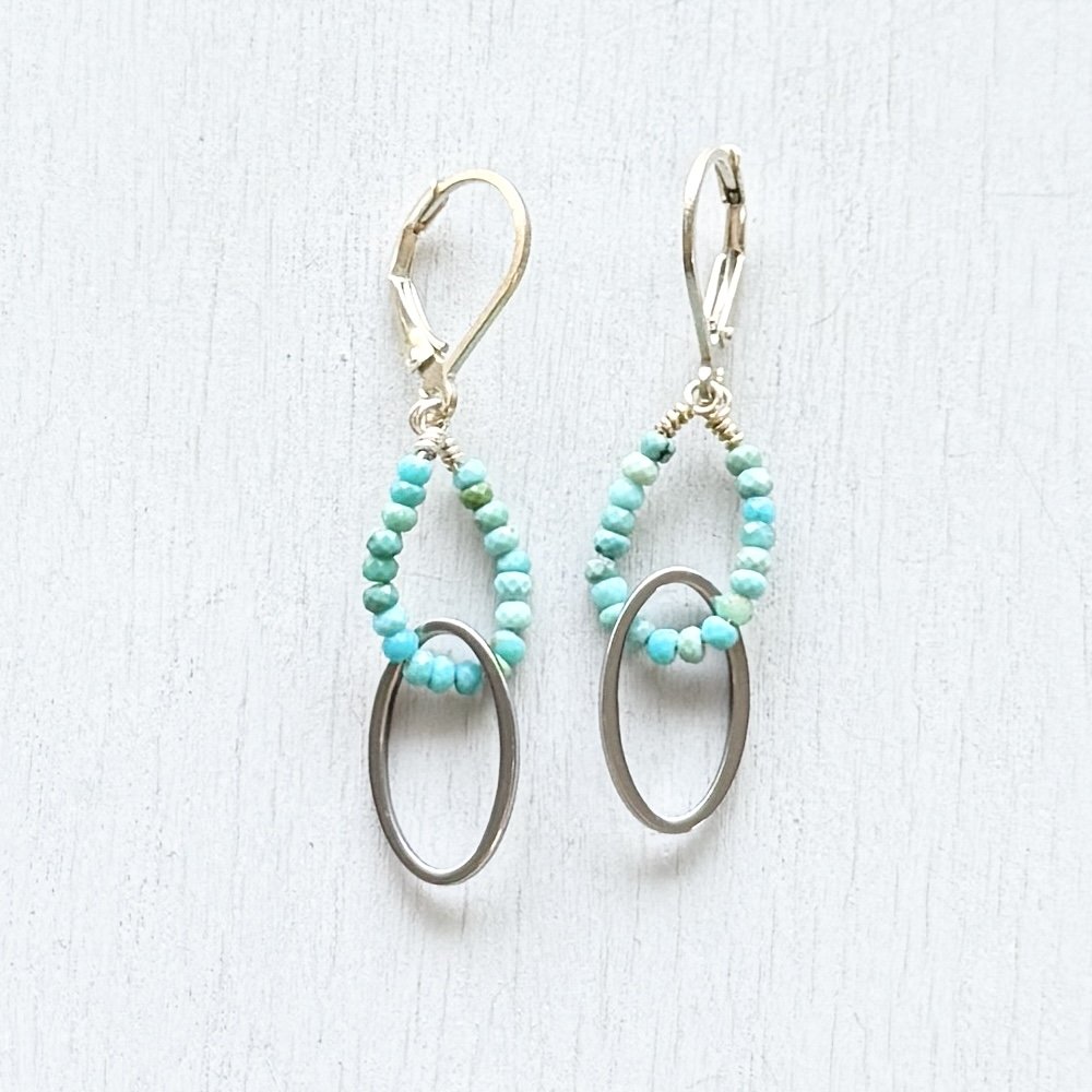 streamline turquoise earrings