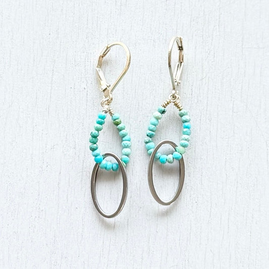 streamline turquoise earrings