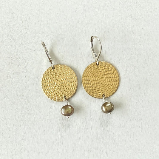 basket weave earrings