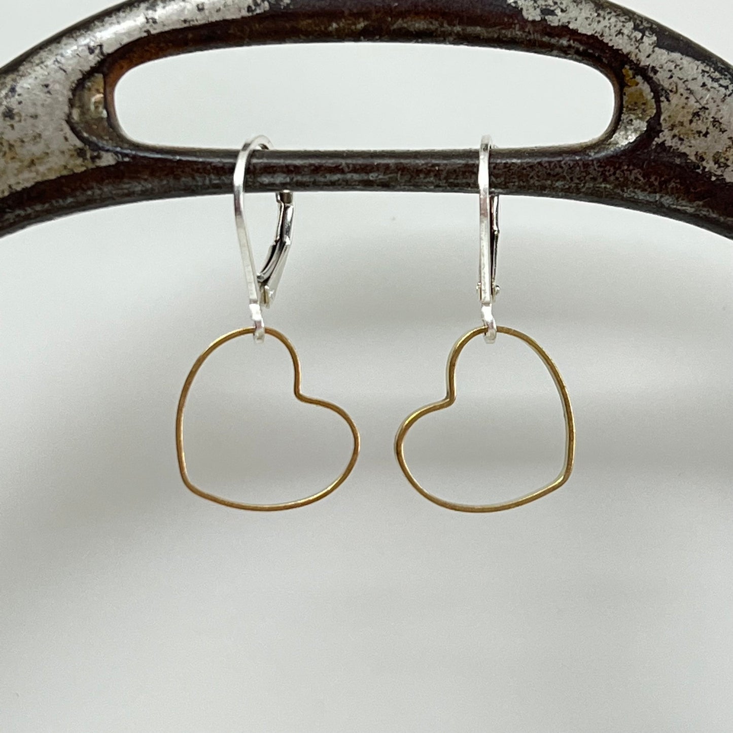 falling hearts earrings