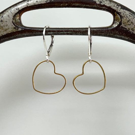 falling hearts earrings