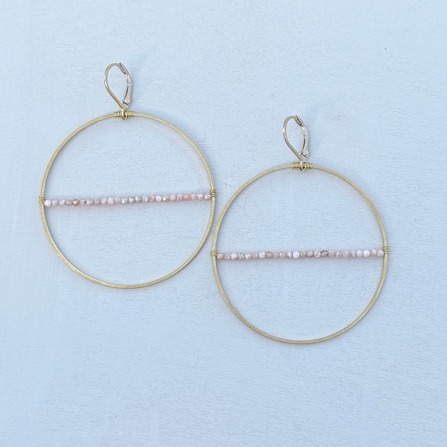 large tiny pink hoops