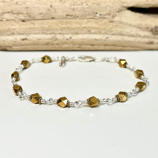 brass sandwiches bracelet