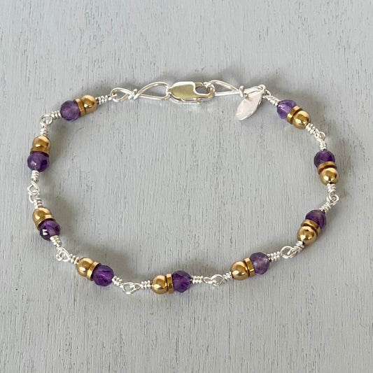 amethyst connections bracelet