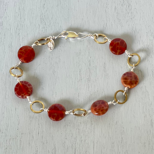 agate circle of life bracelet