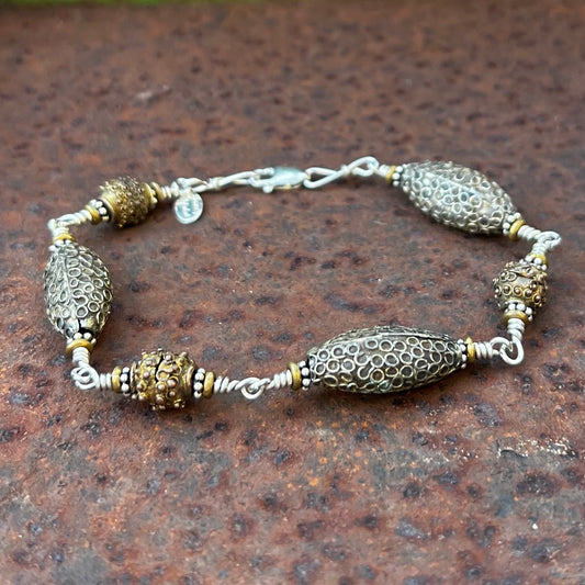 textured pods bracelet