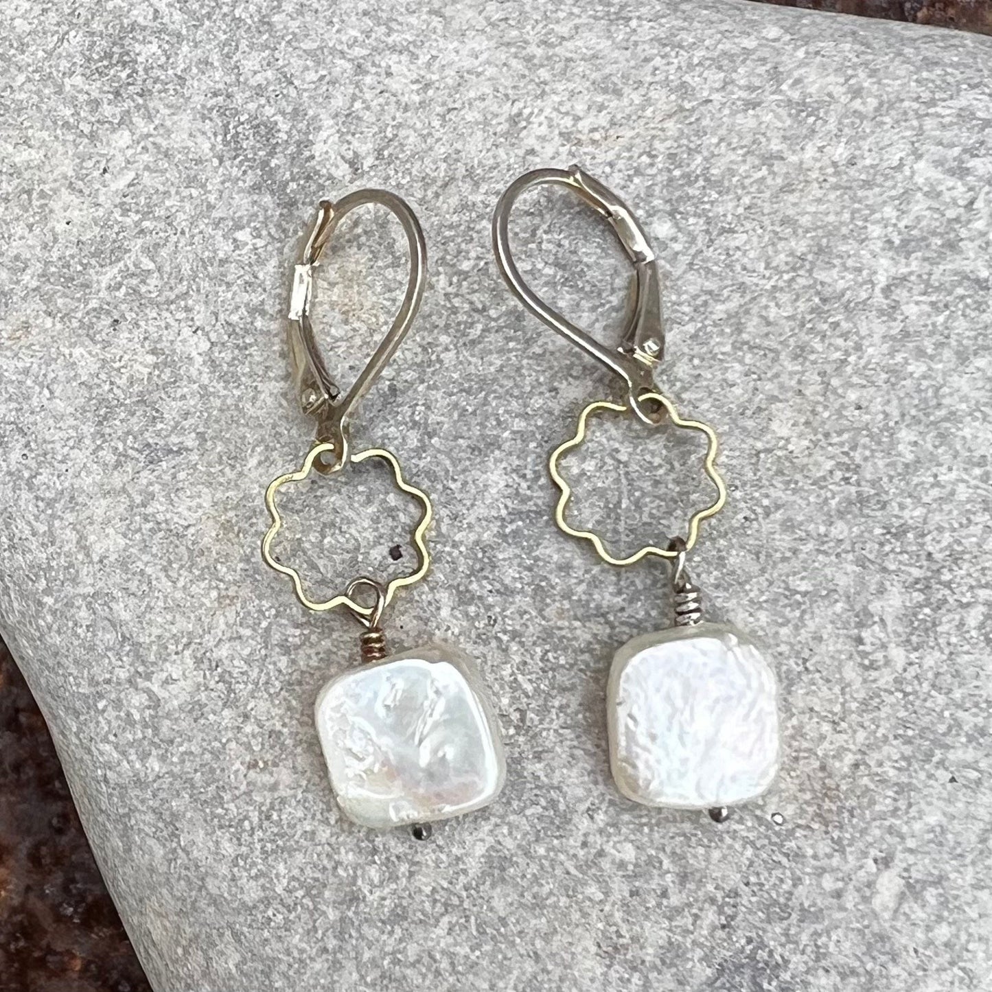 hanging flower earrings