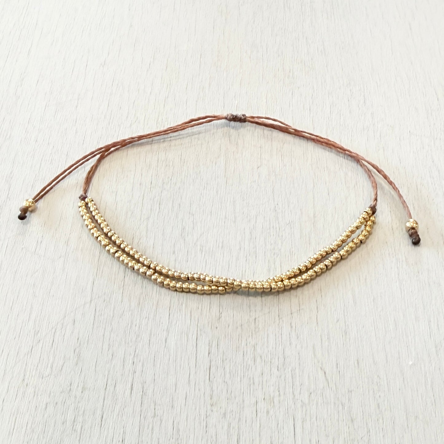 double gold bracelet