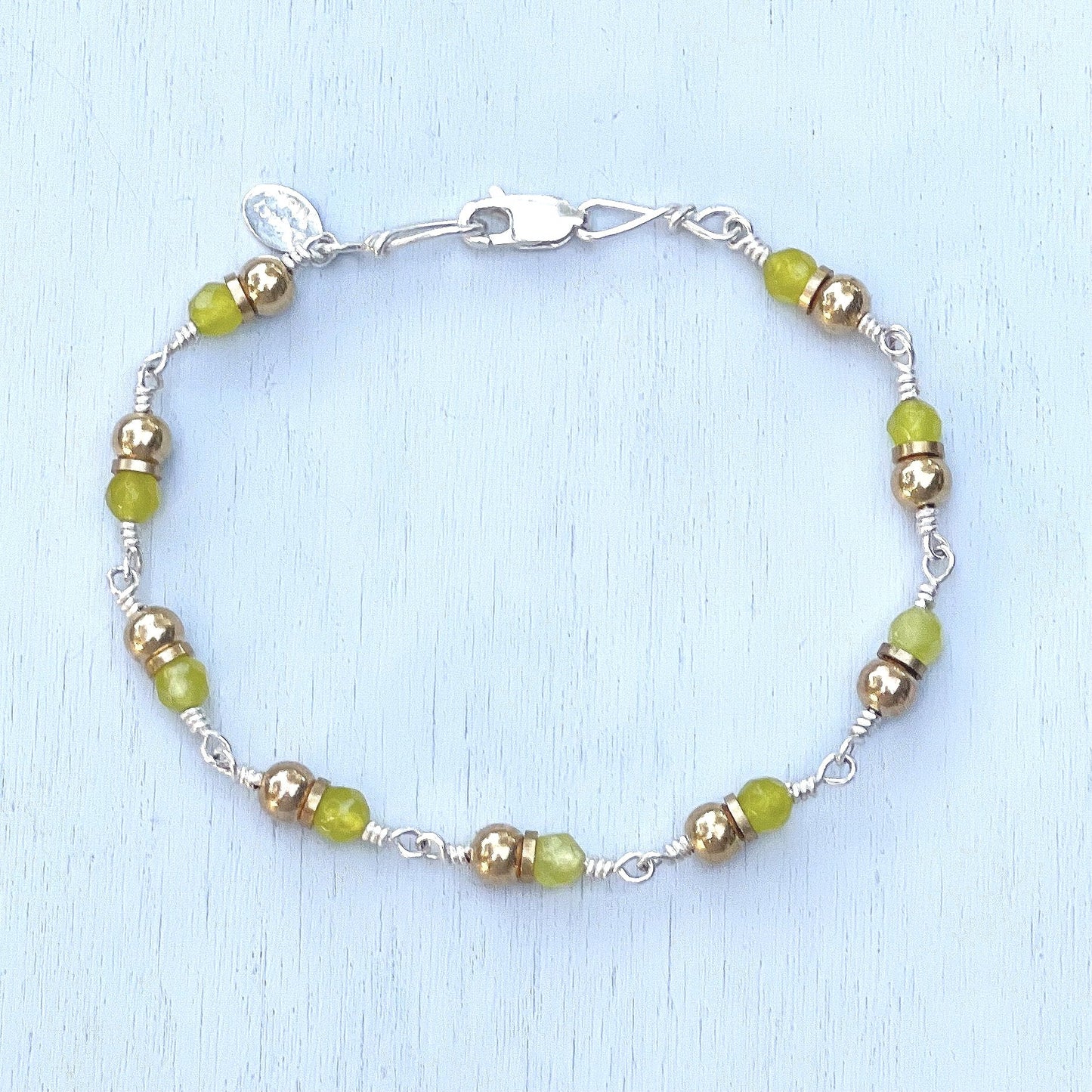 apple jade connections bracelet