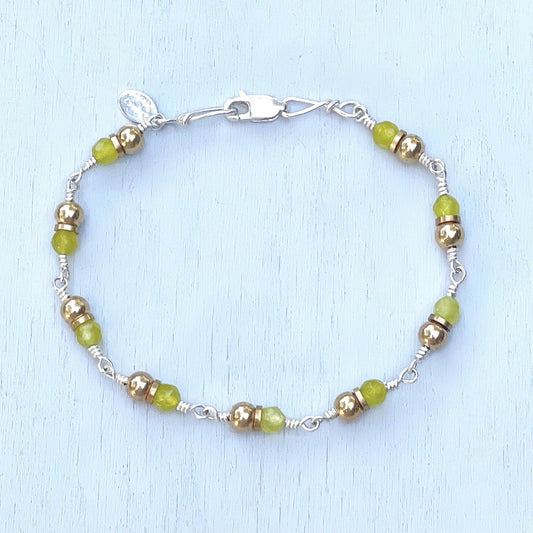 apple jade connections bracelet