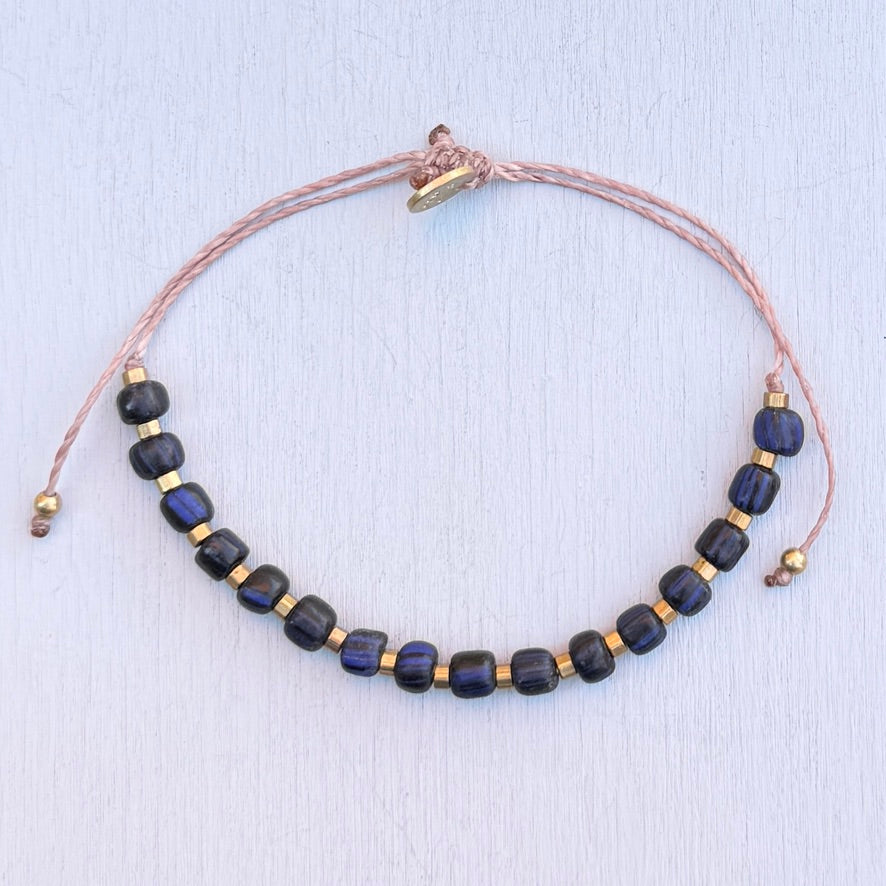 navy beach bracelet
