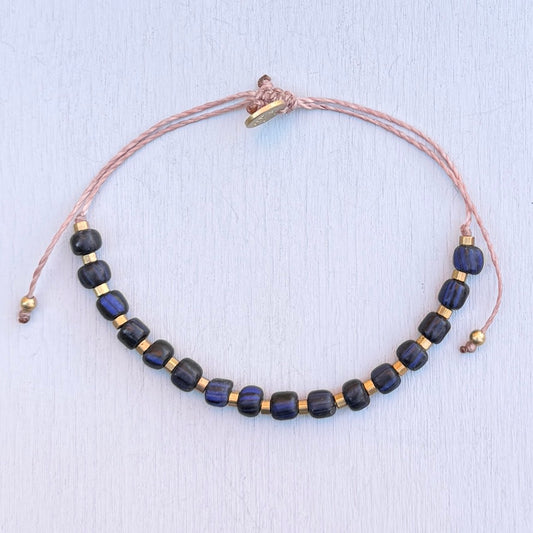 navy beach bracelet