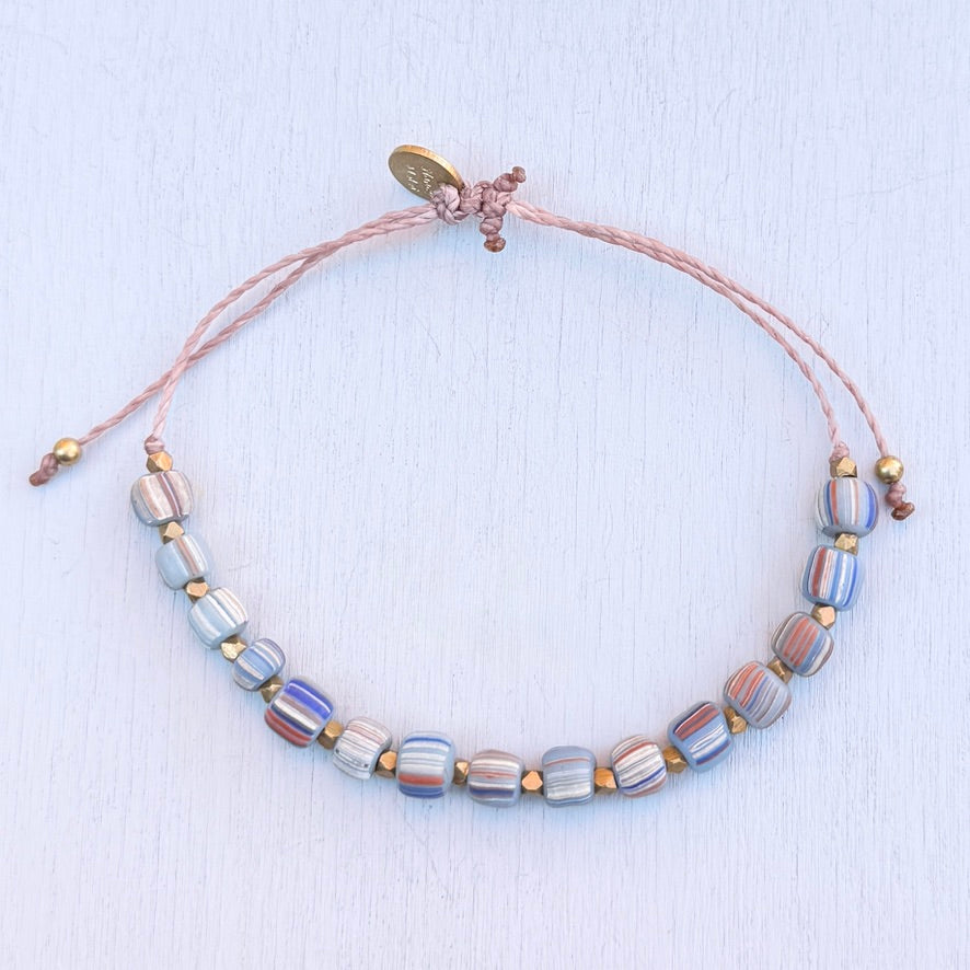 denim stripes bracelet