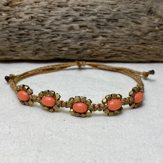 mexican sunflowers bracelet