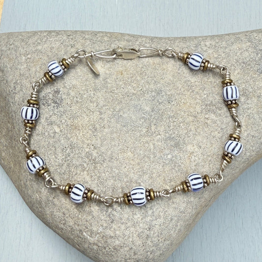 blue stripes bracelet
