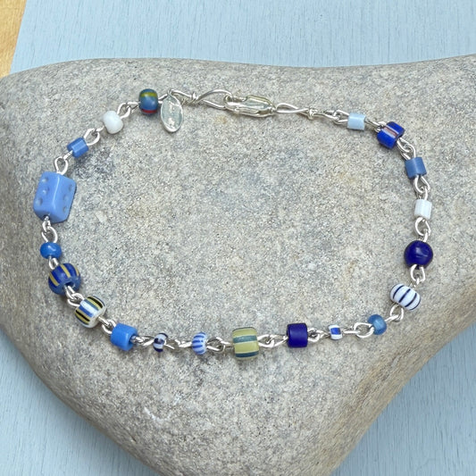 I'm a blue girl happy bracelet