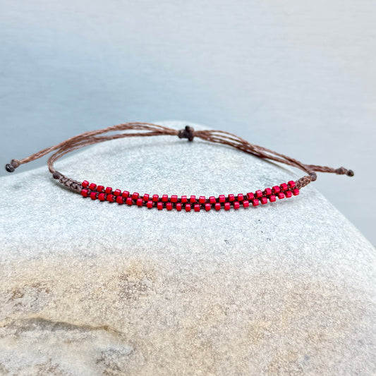 red miyuki bracelet