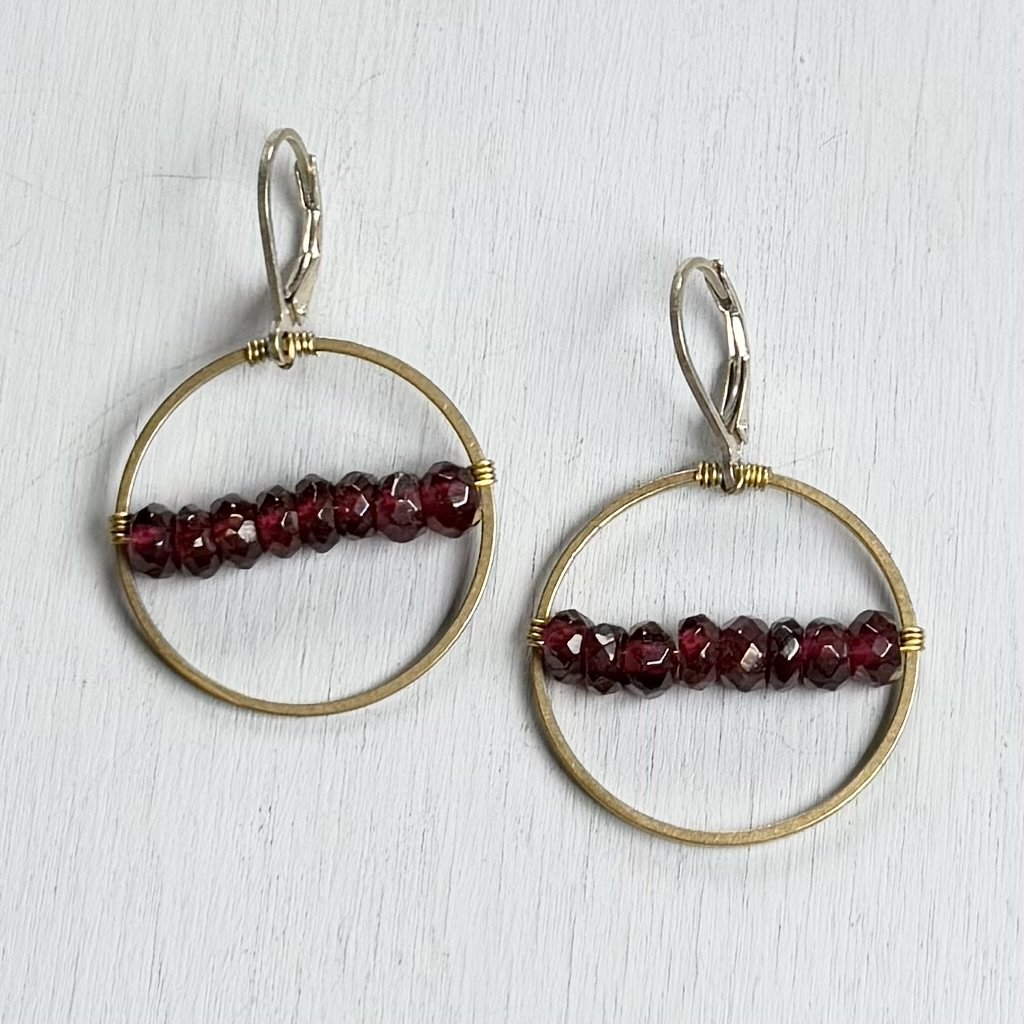 good as garnet earrings