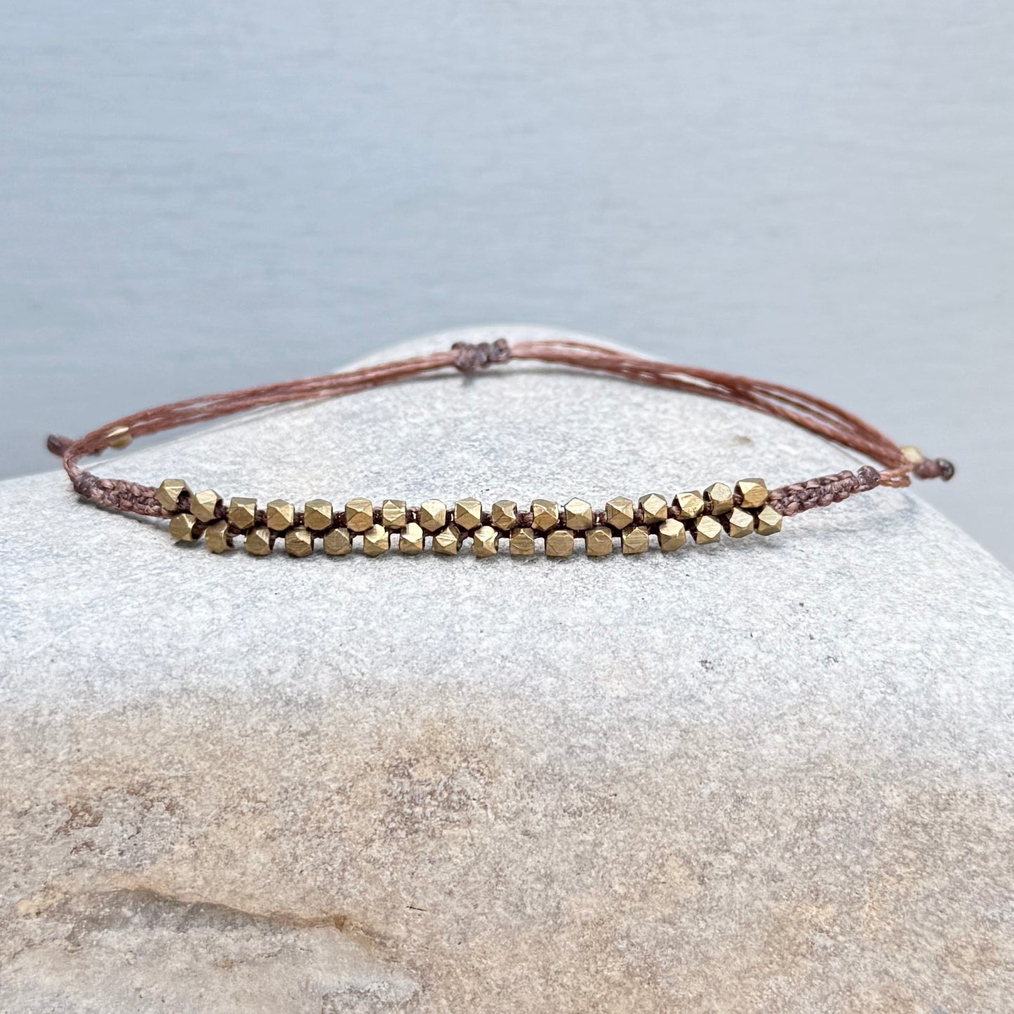 brass zipper bracelet