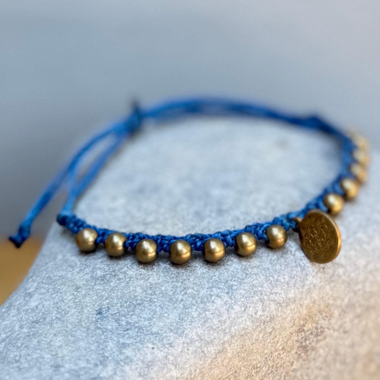 blue mandala talisman bracelet