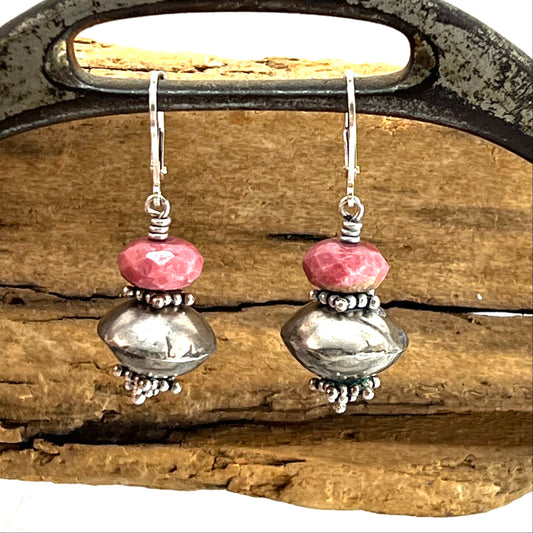 pink top earrings