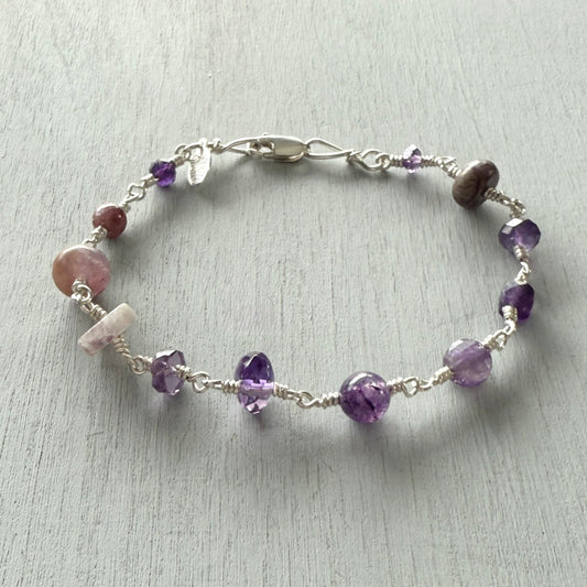 amethyst array bracelet