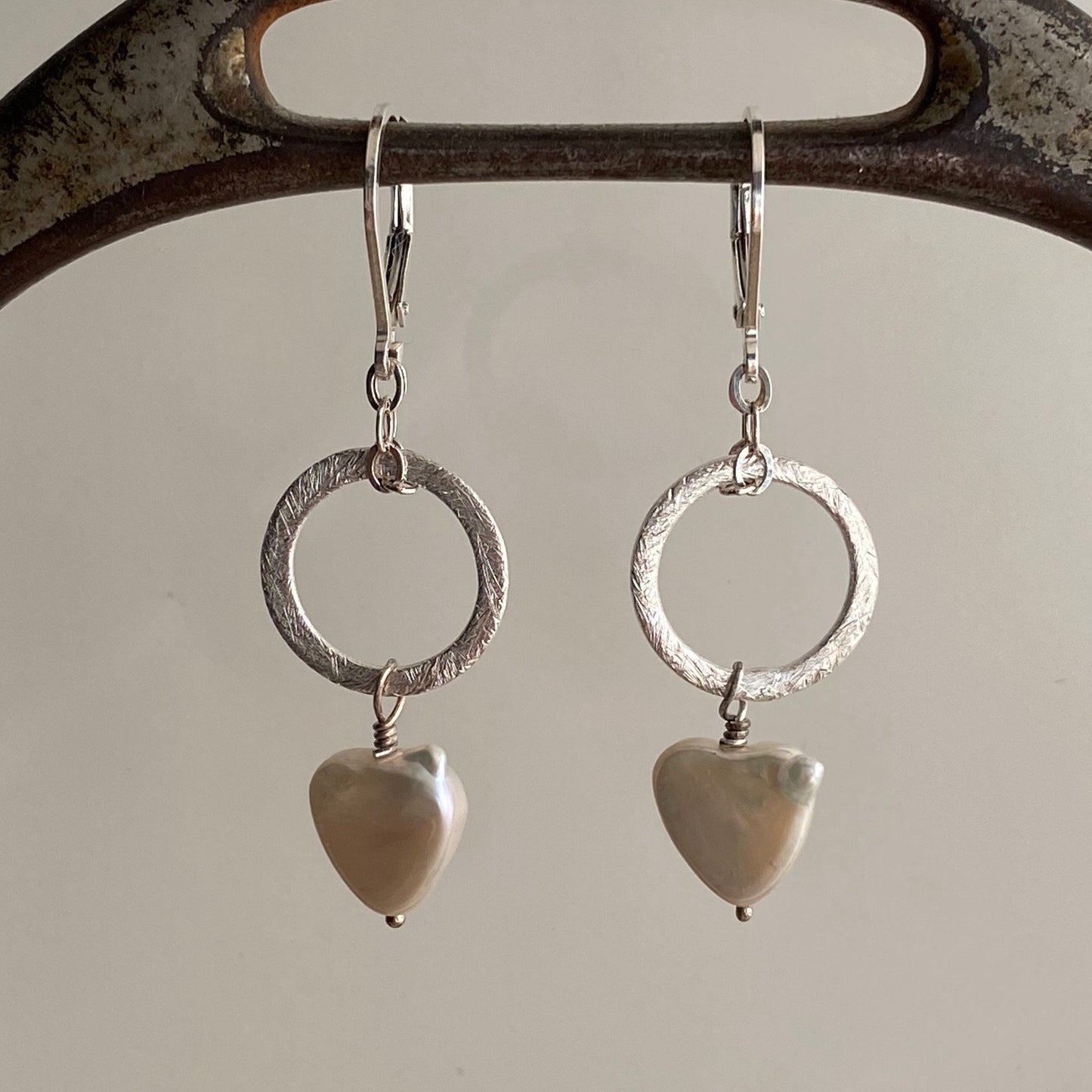 falling hearts earrings