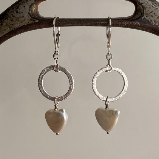 falling hearts earrings