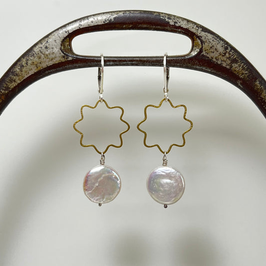 flower drops earrings