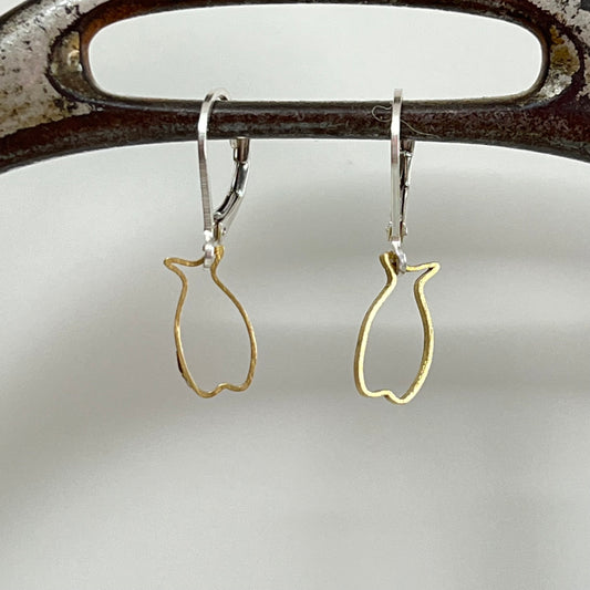 tiny fish earrings