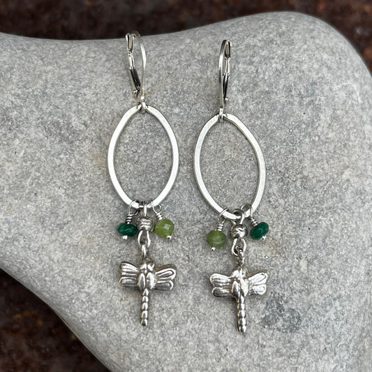 dragonfly talisman earrings