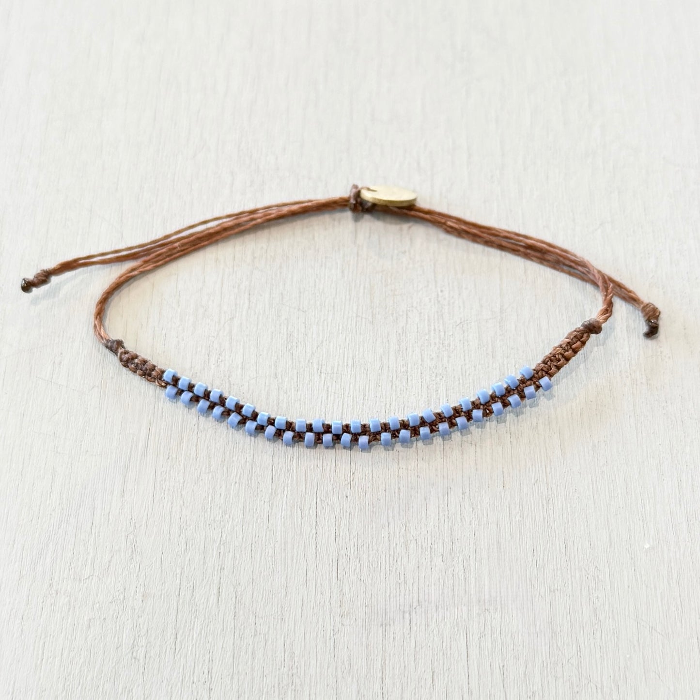 cornflower zipper bracelet